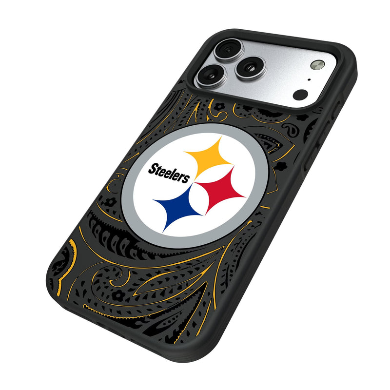 Pittsburgh Steelers Paisley iPhone Bump Phone Case for Apple iPhone Iso.Jpg