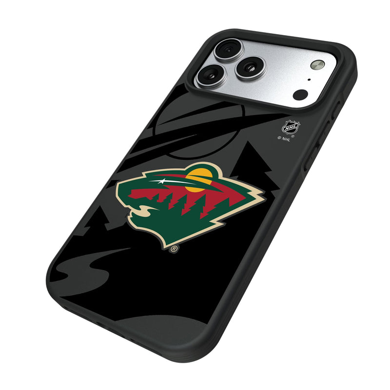 Minnesota Wild Monocolor Tilt iPhone Bump Phone Case for Apple iPhone Iso.Jpg
