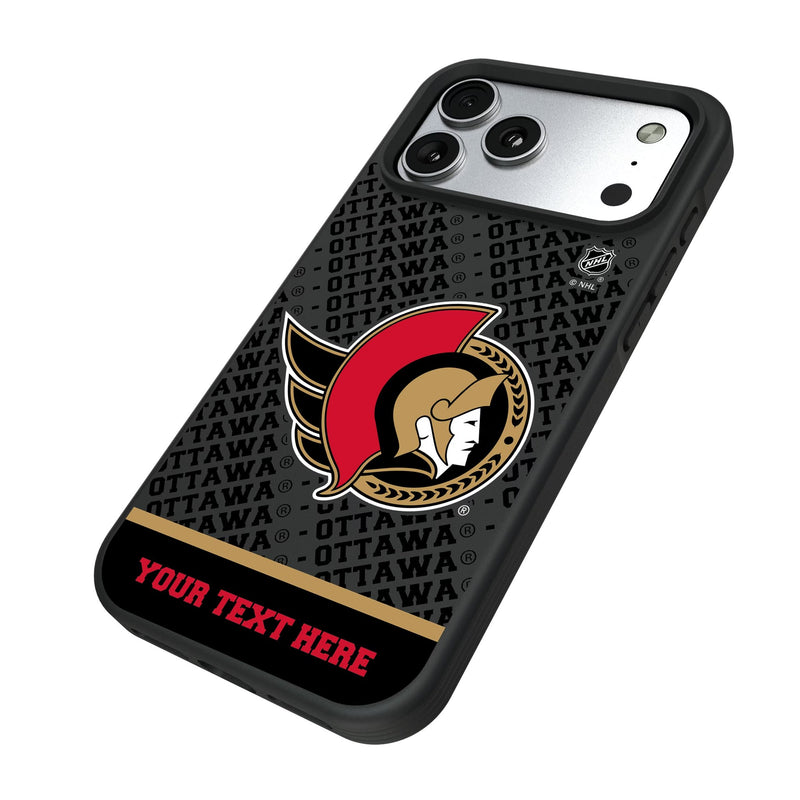 Ottawa Senators Personalized EndZone Plus iPhone Bump Phone Case for Apple iPhone Iso.Jpg