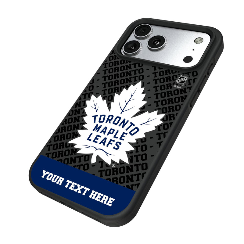 Toronto Maple Leafs Personalized EndZone Plus iPhone Bump Phone Case for Apple iPhone Iso.Jpg