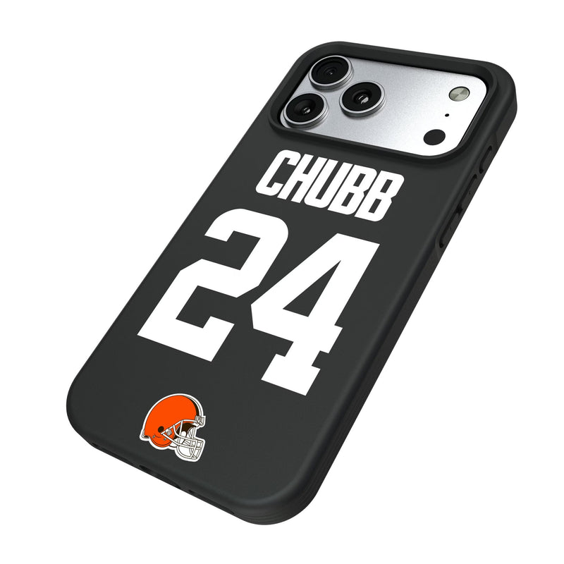 Nick Chubb Cleveland Browns 24 Game Tactic iPhone Bump Phone Case for Apple iPhone Iso.Jpg
