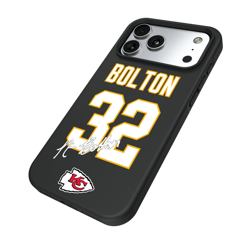 Nick Bolton Kansas City Chiefs 32 Game Tactic iPhone Bump Phone Case for Apple iPhone Iso.Jpg