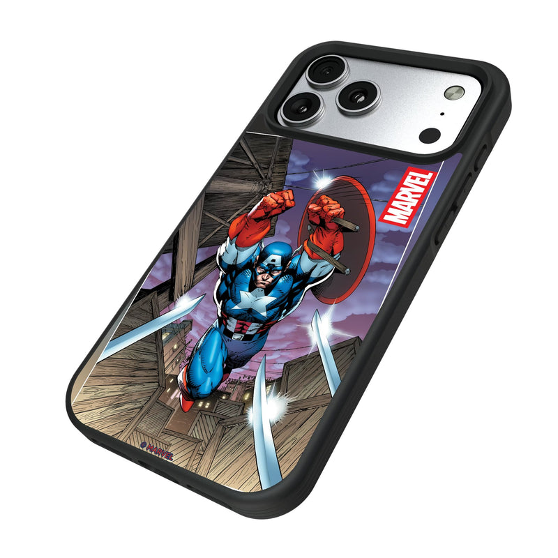 Marvel Avengers Captain America Cover Art iPhone Bump Phone Case for Apple iPhone Iso.Jpg