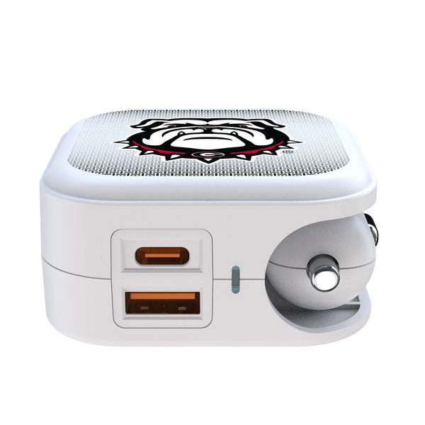University of Georgia Bulldogs Uga Linen 2 in 1 USB Charger Ports.Jpg