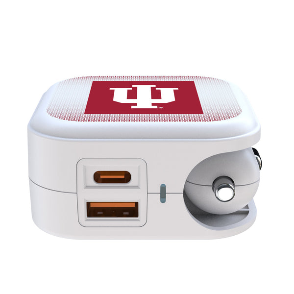 Indiana University Hoosiers Linen 2 in 1 USB Charger Ports.Jpg