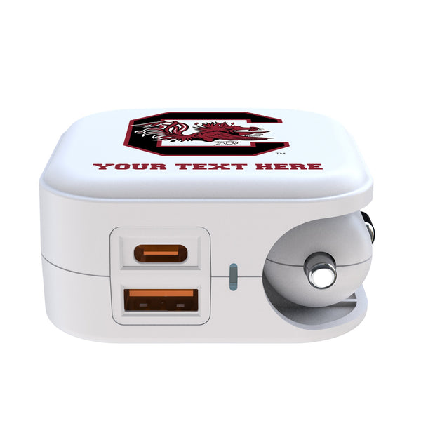 University of South Carolina Gamecocks Personalized Insignia 2 in 1 USB Charger Ports.Jpg