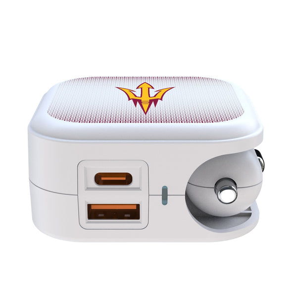 Arizona State University Sun Devils Linen 2 in 1 USB Charger Ports.Jpg