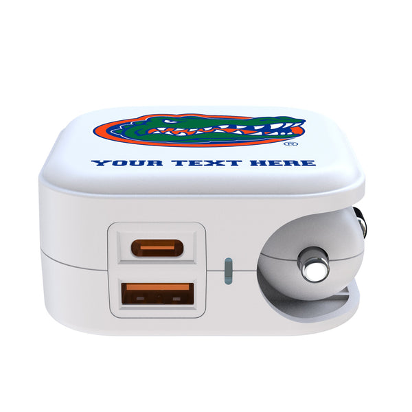 University of Florida Gators Personalized Insignia 2 in 1 USB Charger Ports.Jpg