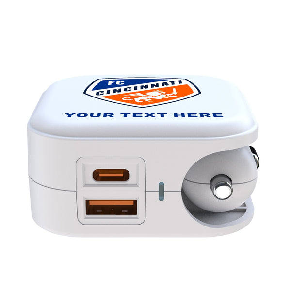 FC Cincinnati Personalized Insignia 2 in 1 USB Charger Ports.Jpg