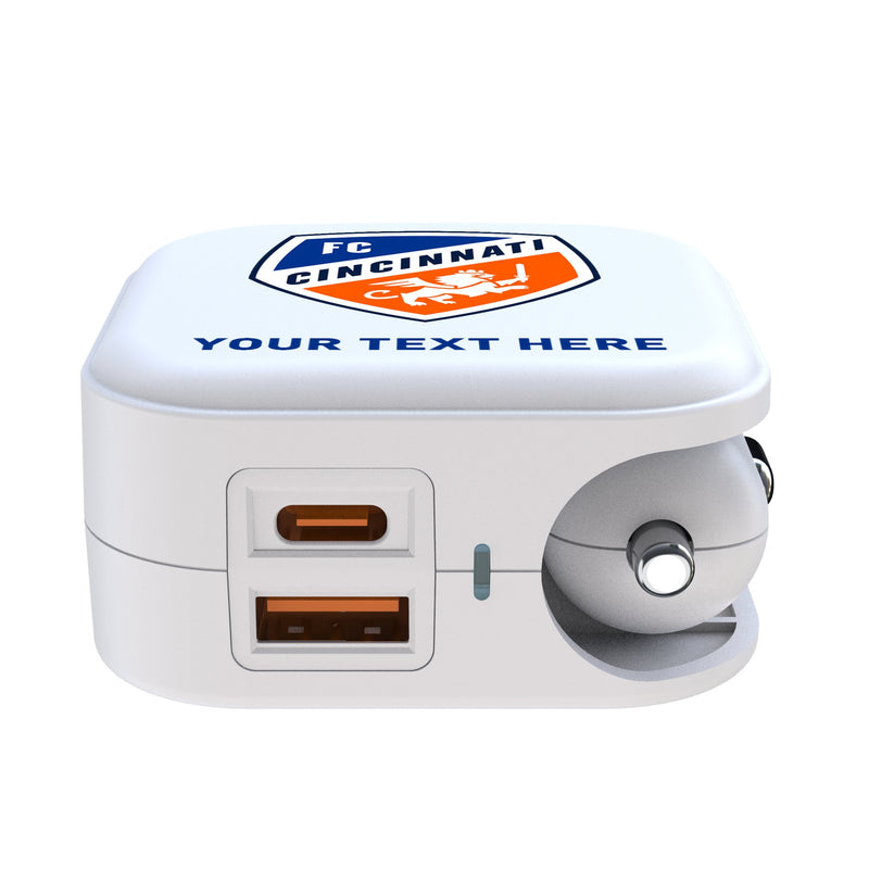 FC Cincinnati Personalized Insignia 2 in 1 USB Charger Ports.Jpg