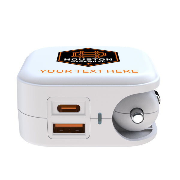 Houston Dynamo Personalized Insignia 2 in 1 USB Charger Ports.Jpg