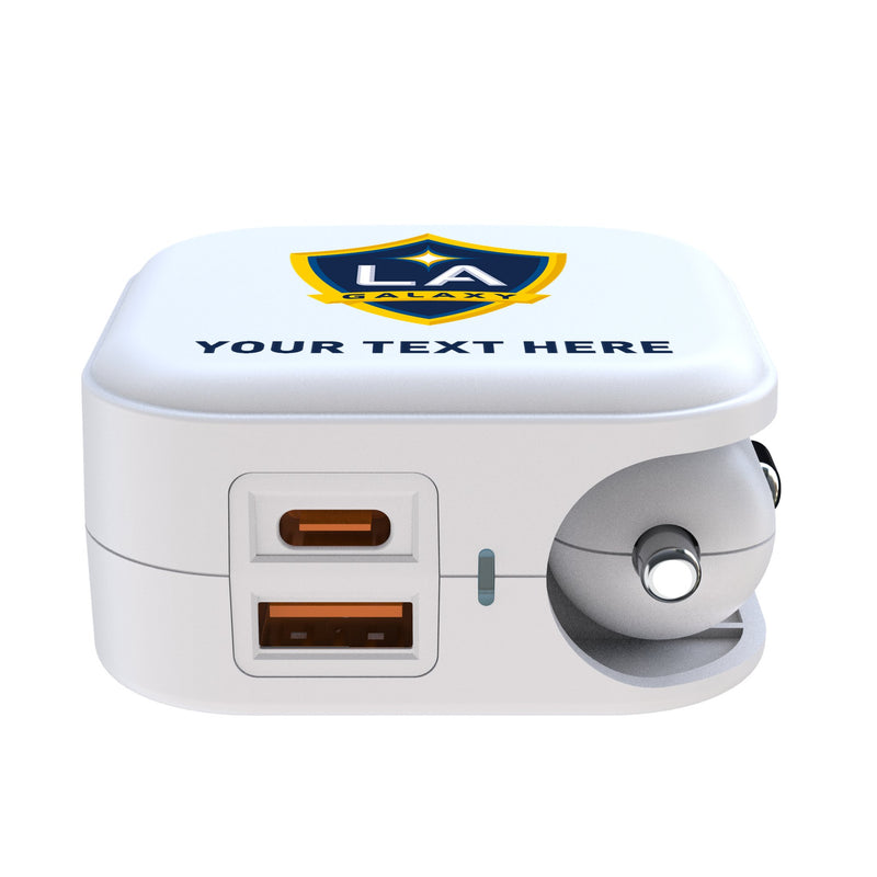 LA Galaxy Personalized Insignia 2 in 1 USB Charger Ports.Jpg