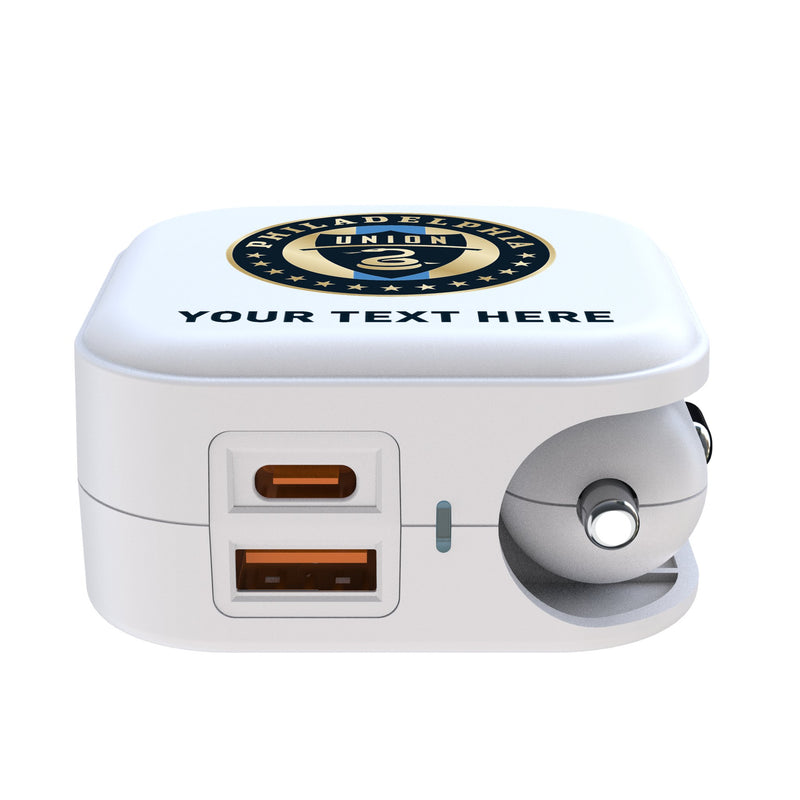 Philadelphia Union Personalized Insignia 2 in 1 USB Charger Ports.Jpg