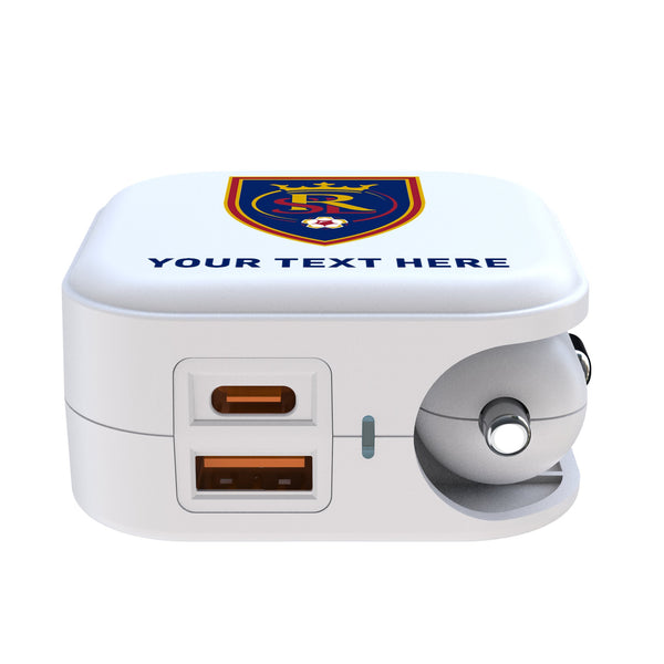 Real Salt Lake Personalized Insignia 2 in 1 USB Charger Ports.Jpg