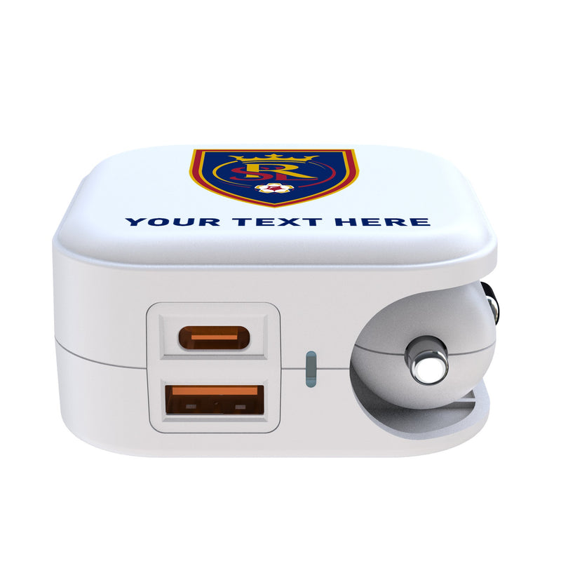 Real Salt Lake Personalized Insignia 2 in 1 USB Charger Ports.Jpg