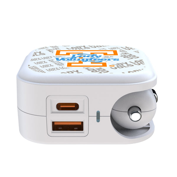 University of Tennessee Volunteers Quadtile 2 in 1 USB Charger Ports.Jpg