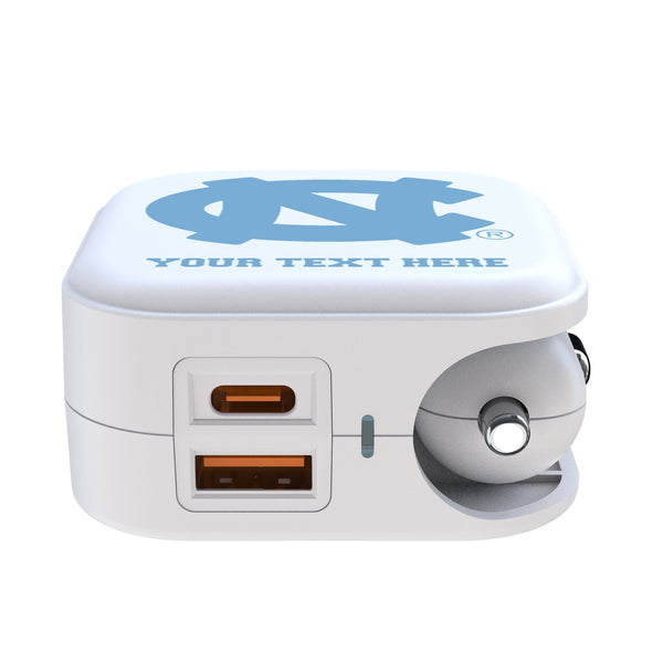 University of North Carolina Tar Heels Personalized Insignia 2 in 1 USB Charger Ports.Jpg