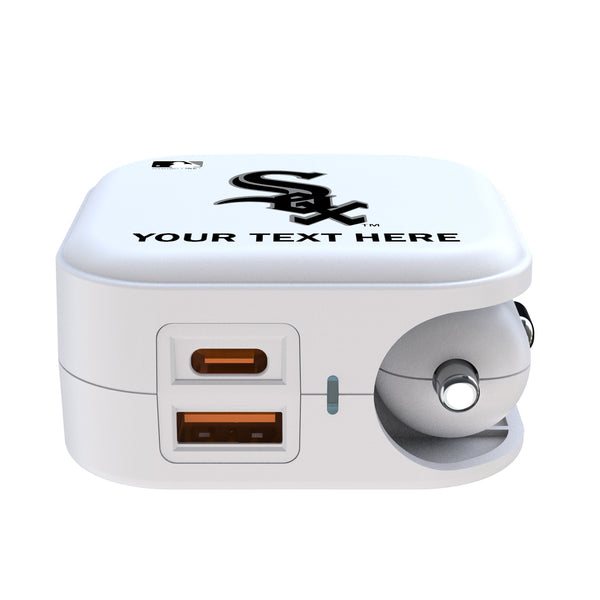 Chicago White Sox Personalized Insignia 2 in 1 USB Charger Ports.Jpg