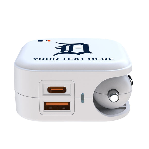 Detroit Tigers Personalized Insignia 2 in 1 USB Charger Ports.Jpg