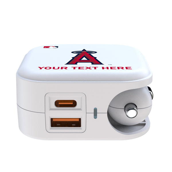 Los Angeles Angels Personalized Insignia 2 in 1 USB Charger Ports.Jpg