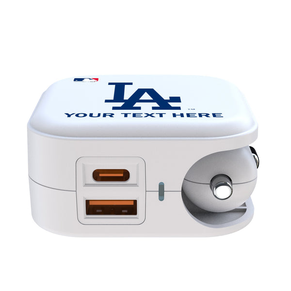 LA Dodgers Personalized Insignia 2 in 1 USB Charger Ports.Jpg