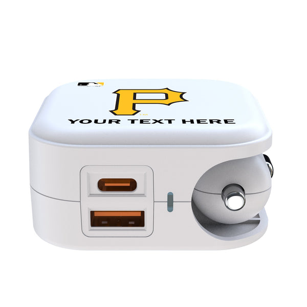 Pittsburgh Pirates Personalized Insignia 2 in 1 USB Charger Ports.Jpg
