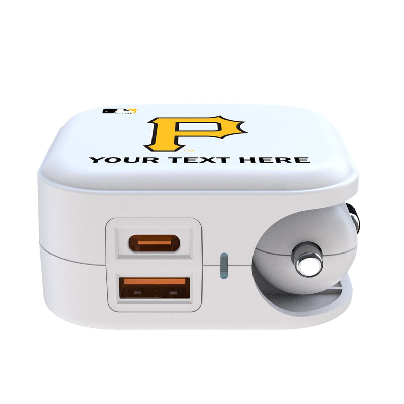 Pittsburgh Pirates Personalized Insignia 2 in 1 USB Charger Ports.Jpg