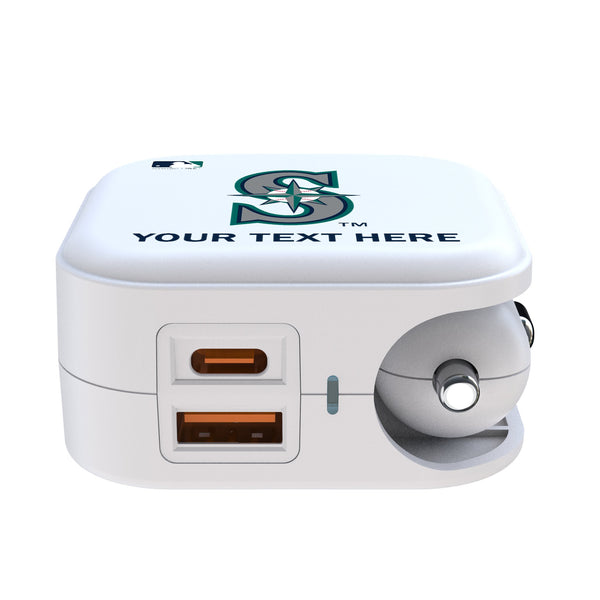Seattle Mariners Personalized Insignia 2 in 1 USB Charger Ports.Jpg