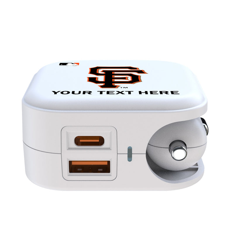 San Francisco Giants Personalized Insignia 2 in 1 USB Charger Ports.Jpg