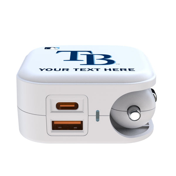 Tampa Bay Rays Personalized Insignia 2 in 1 USB Charger Ports.Jpg