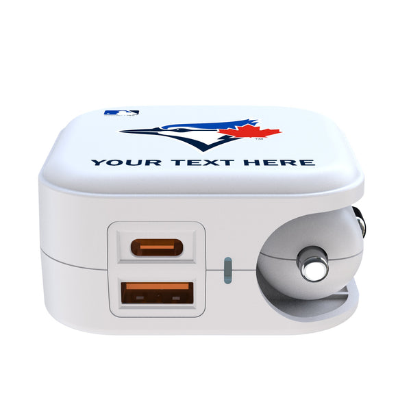 Toronto Blue Jays Personalized Insignia 2 in 1 USB Charger Ports.Jpg