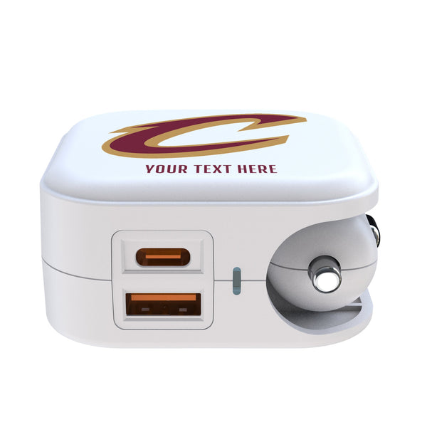 Cleveland Cavaliers Personalized Insignia 2 in 1 USB Charger Ports.Jpg