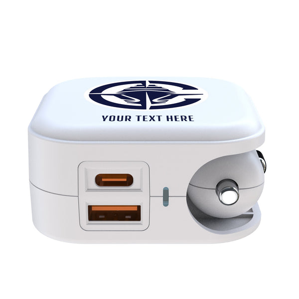 Los Angeles Clippers Personalized Insignia 2 in 1 USB Charger Ports.Jpg