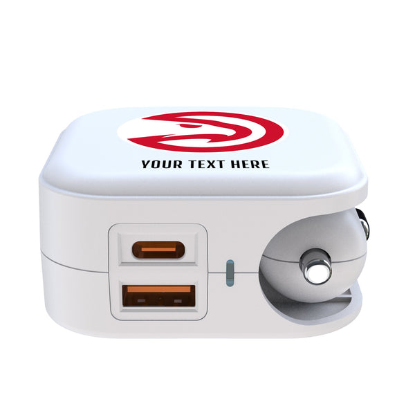Atlanta Hawks Personalized Insignia 2 in 1 USB Charger Ports.Jpg
