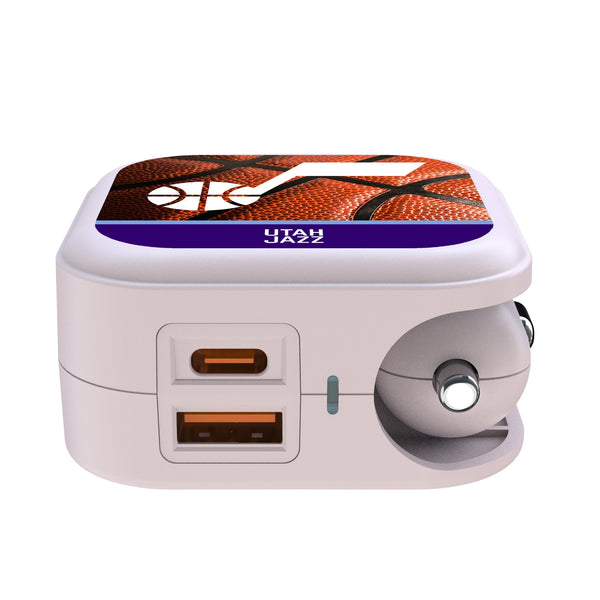Utah Jazz Basketball 2 in 1 USB Charger Ports.Jpg