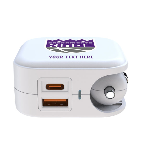 Sacramento Kings Personalized Insignia 2 in 1 USB Charger Ports.Jpg