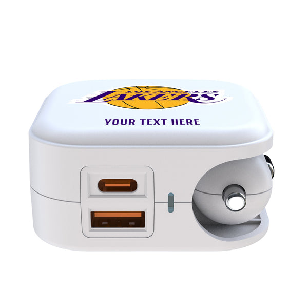 Los Angeles Lakers Personalized Insignia 2 in 1 USB Charger Ports.Jpg