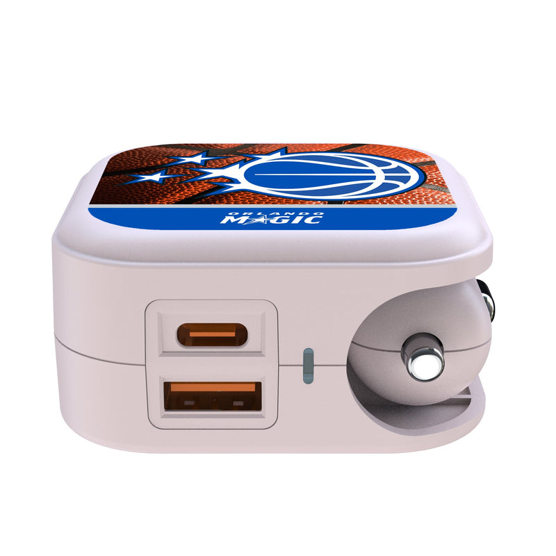Orlando Magic Basketball 2 in 1 USB Charger Ports.Jpg