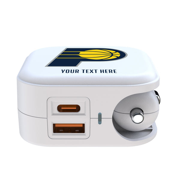 Indiana Pacers Personalized Insignia 2 in 1 USB Charger Ports.Jpg
