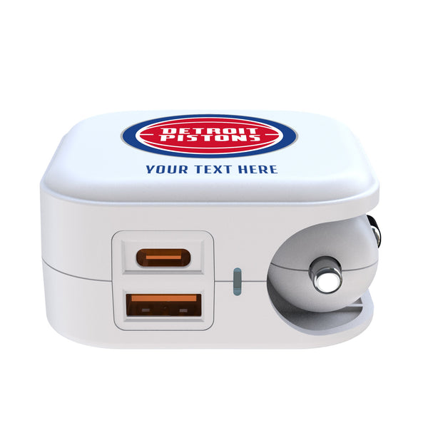 Detroit Pistons Personalized Insignia 2 in 1 USB Charger Ports.Jpg