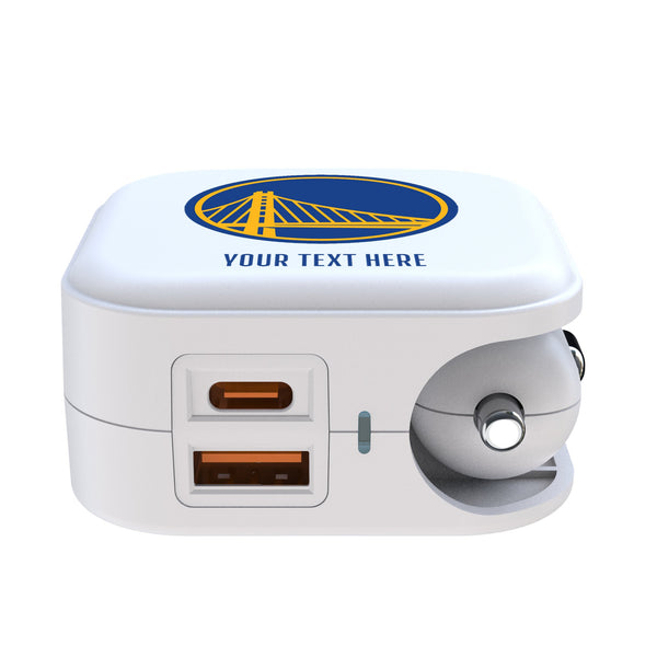 Golden State Warriors Personalized Insignia 2 in 1 USB Charger Ports.Jpg