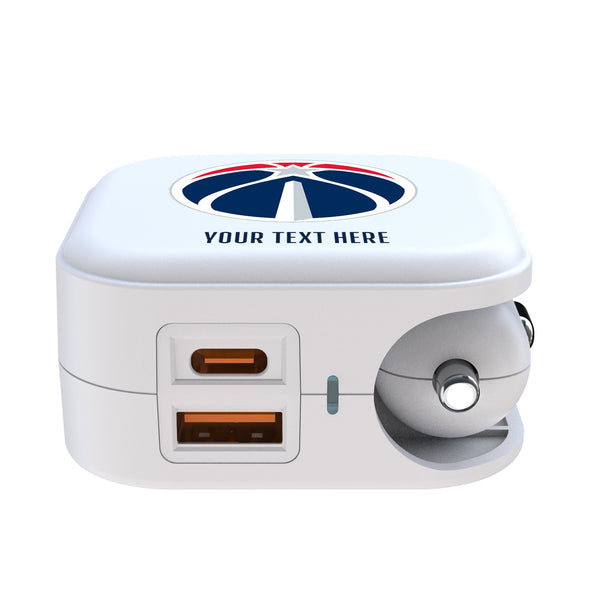 Washington Wizards Personalized Insignia 2 in 1 USB Charger Ports.Jpg