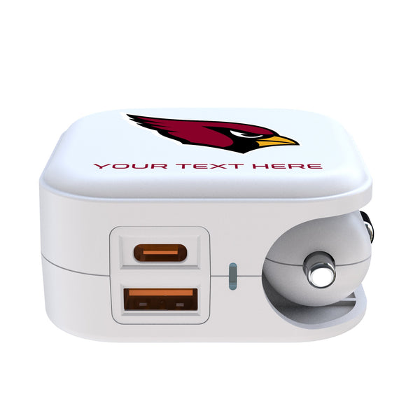 Arizona Cardinals Personalized Insignia 2 in 1 USB Charger Ports.Jpg