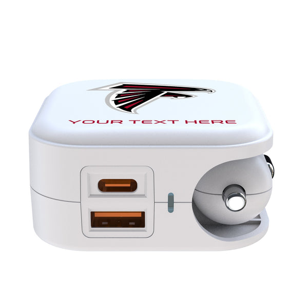 Atlanta Falcons Personalized Insignia 2 in 1 USB Charger Ports.Jpg