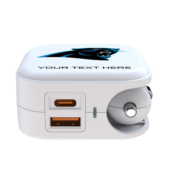 Carolina Panthers Personalized Insignia 2 in 1 USB Charger Ports.Jpg