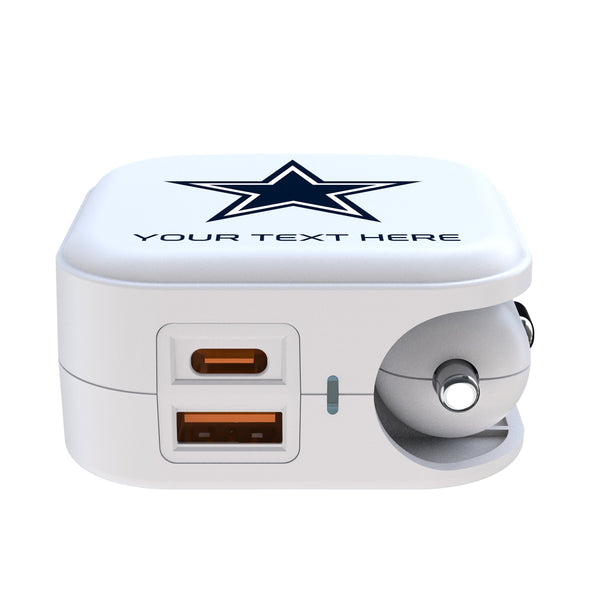 Dallas Cowboys Personalized Insignia 2 in 1 USB Charger Ports.Jpg