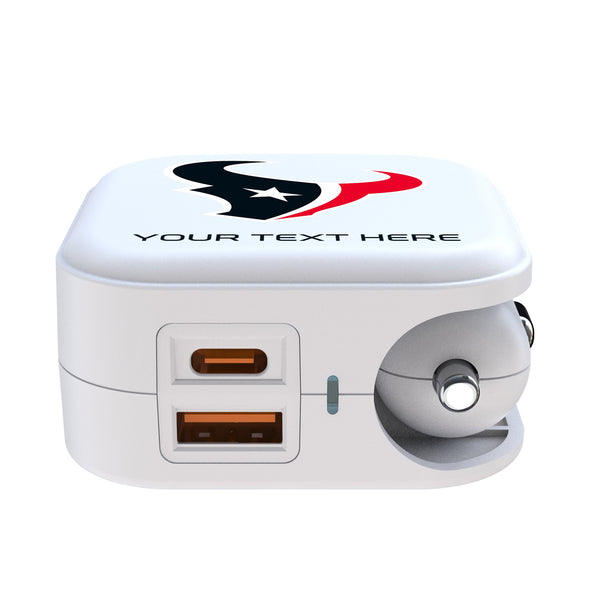 Houston Texans Personalized Insignia 2 in 1 USB Charger Ports.Jpg