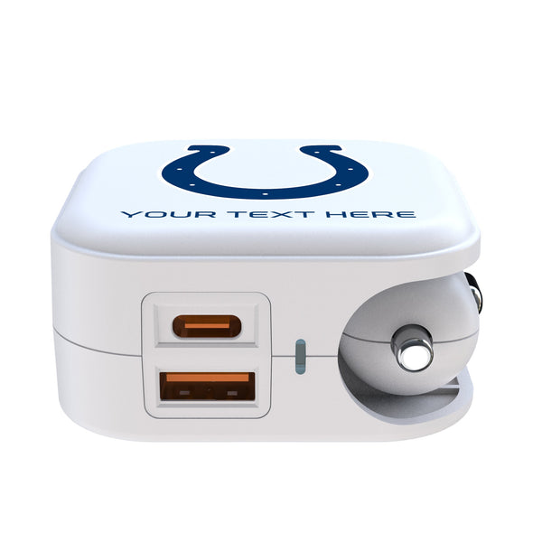 Indianapolis Colts Personalized Insignia 2 in 1 USB Charger Ports.Jpg