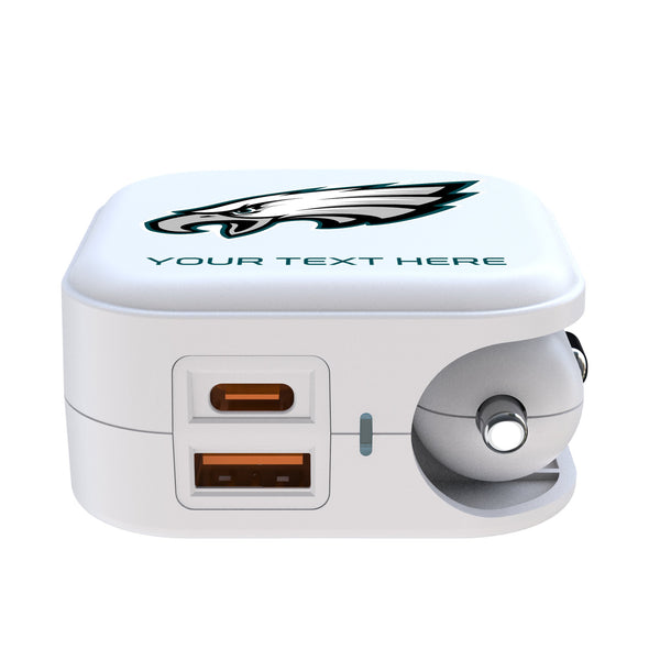 Philadelphia Eagles Personalized Insignia 2 in 1 USB Charger Ports.Jpg