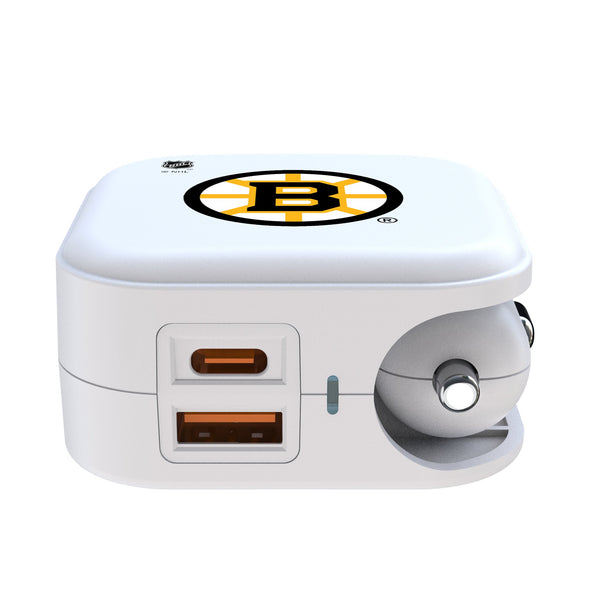 Boston Bruins Insignia 2 in 1 USB Charger Ports.Jpg